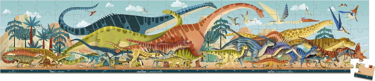 Janod Dino Puzzel 100 Stukjes - Dinosaurus