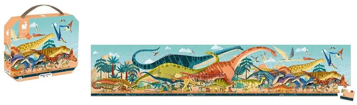 Janod Dino Puzzel 100 Stukjes - Dinosaurus