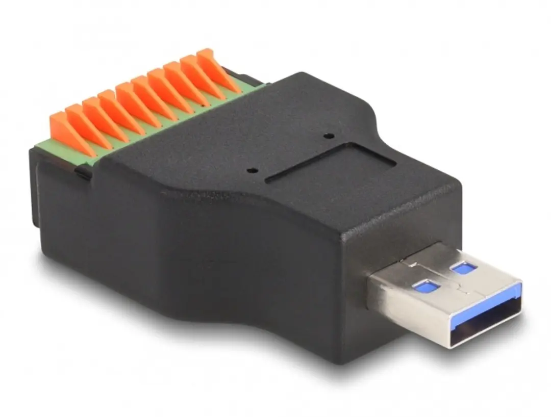 Delock USB 3.2 Gen 1 Type-A naar Terminalblok Adapter
