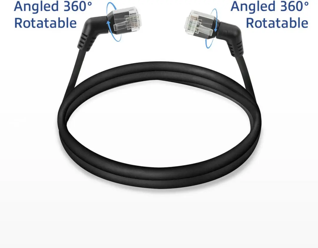 ACT DD1903 U/FTP CAT6A Patchkabel 3m - 360° Draaibare RJ45 - afbeelding 6 van 6
