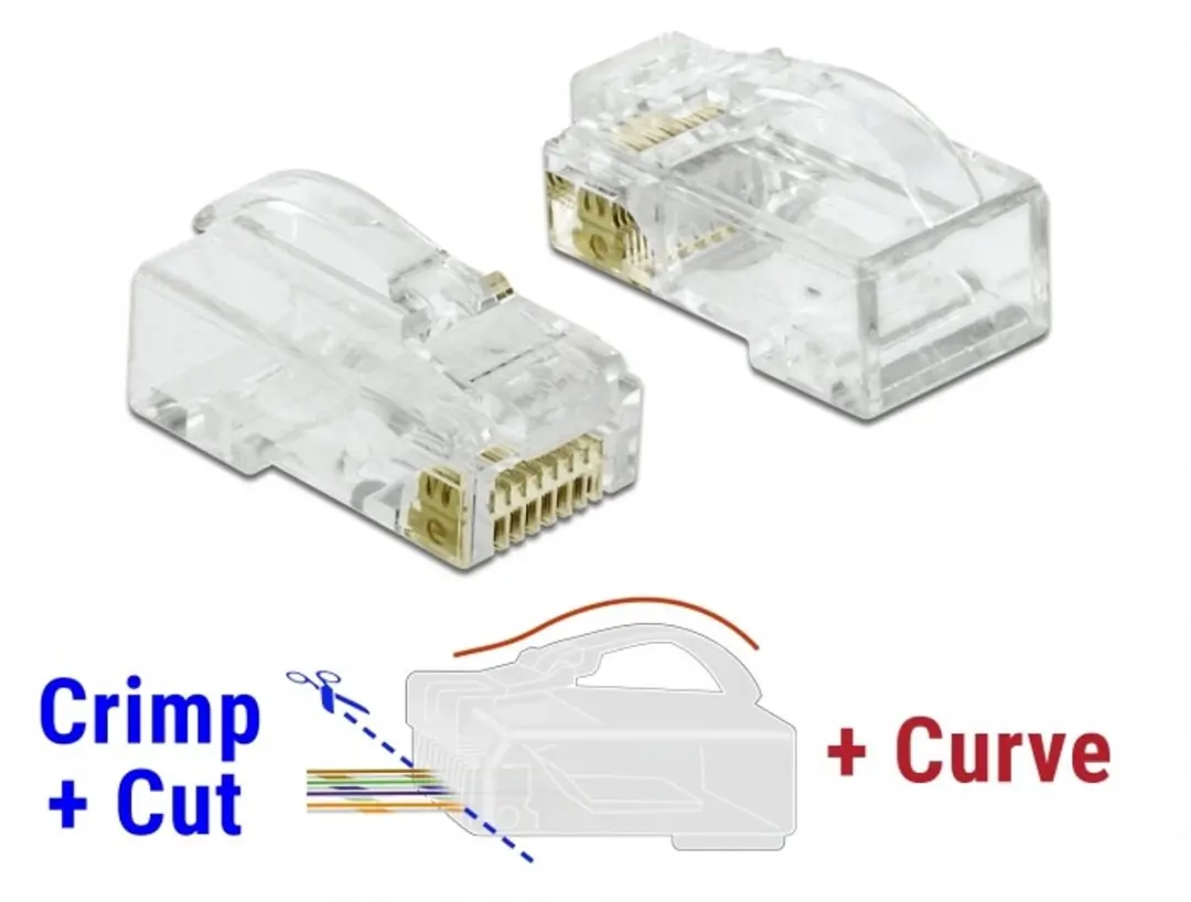 Delock RJ45 Cat.6 UTP Crimppluggen