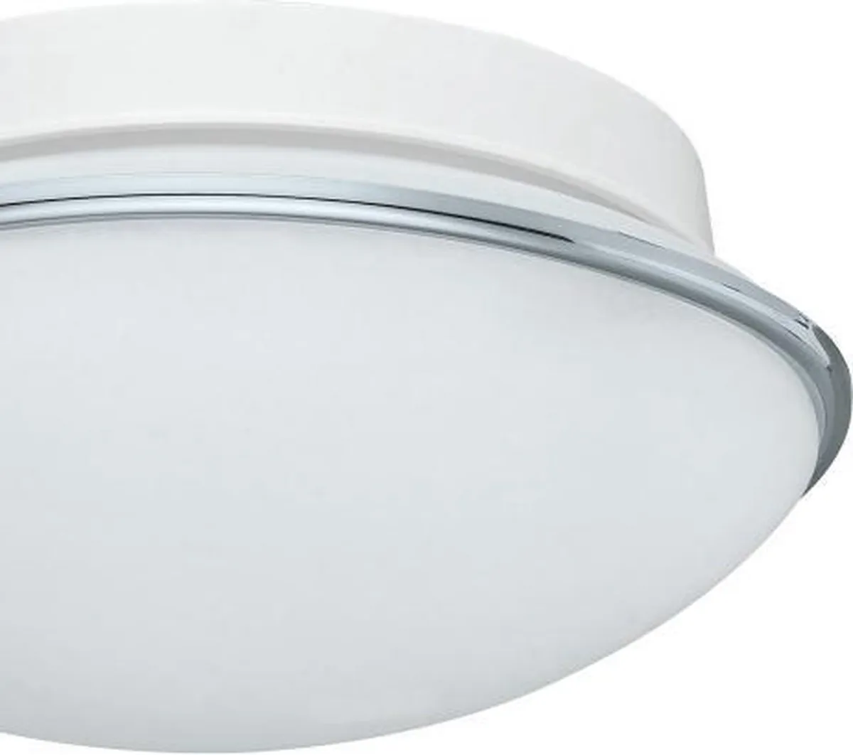 Eglo Dolly Plafondlamp E27 - Staal/Glas - Wit/Chroom