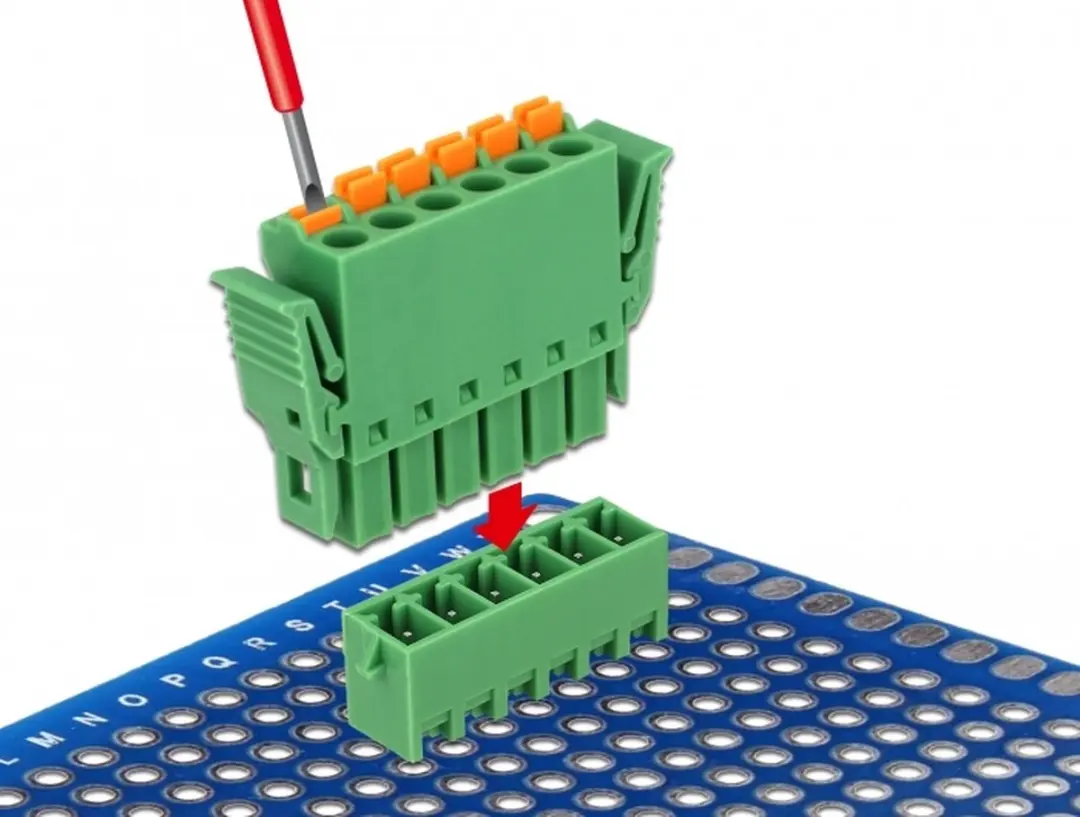 Delock Terminalblokset PCB 6-polig 3,81mm verticaal