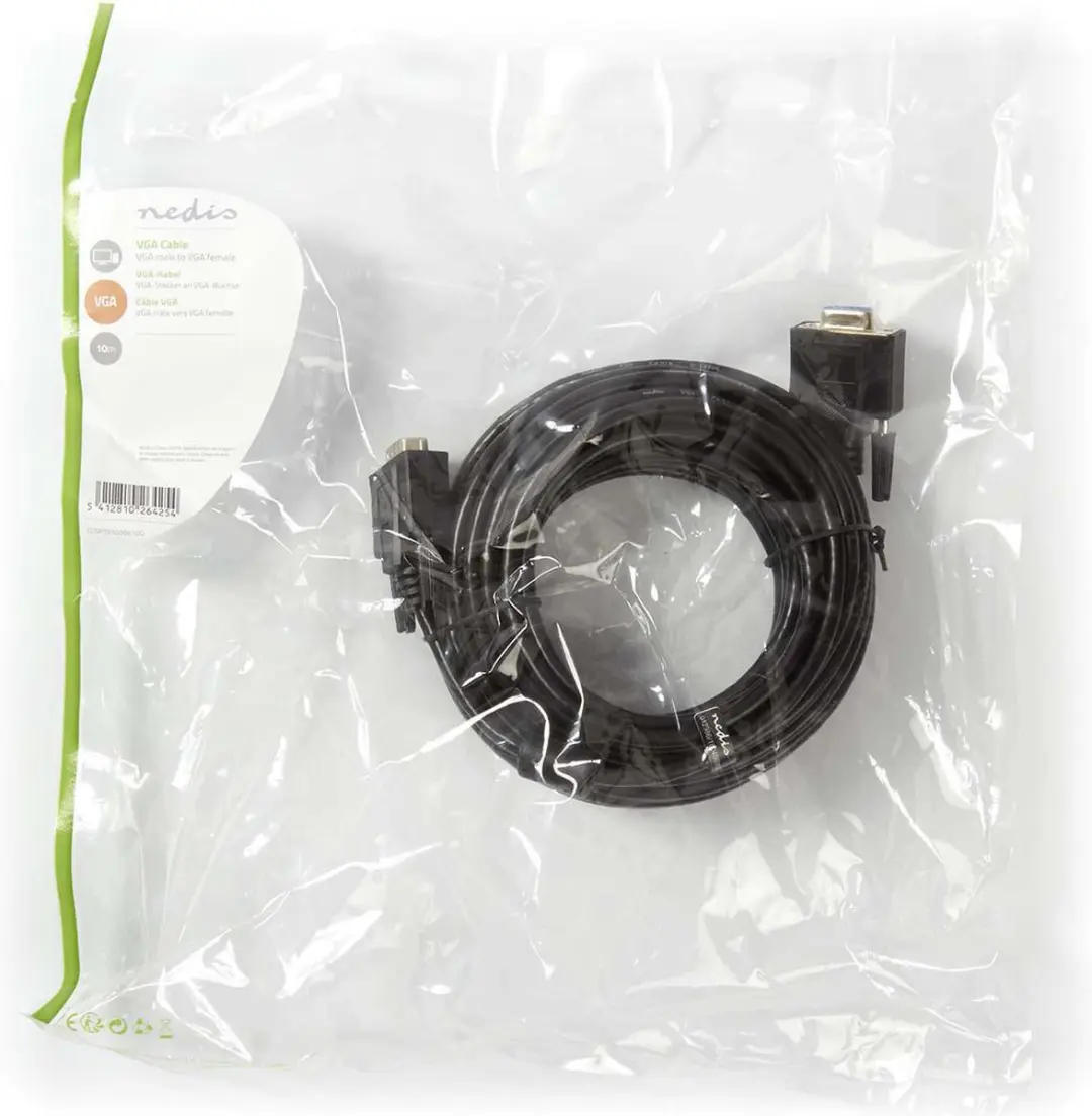 Nedis VGA-Kabel CCGP59100BK100 - 10m - Zwart