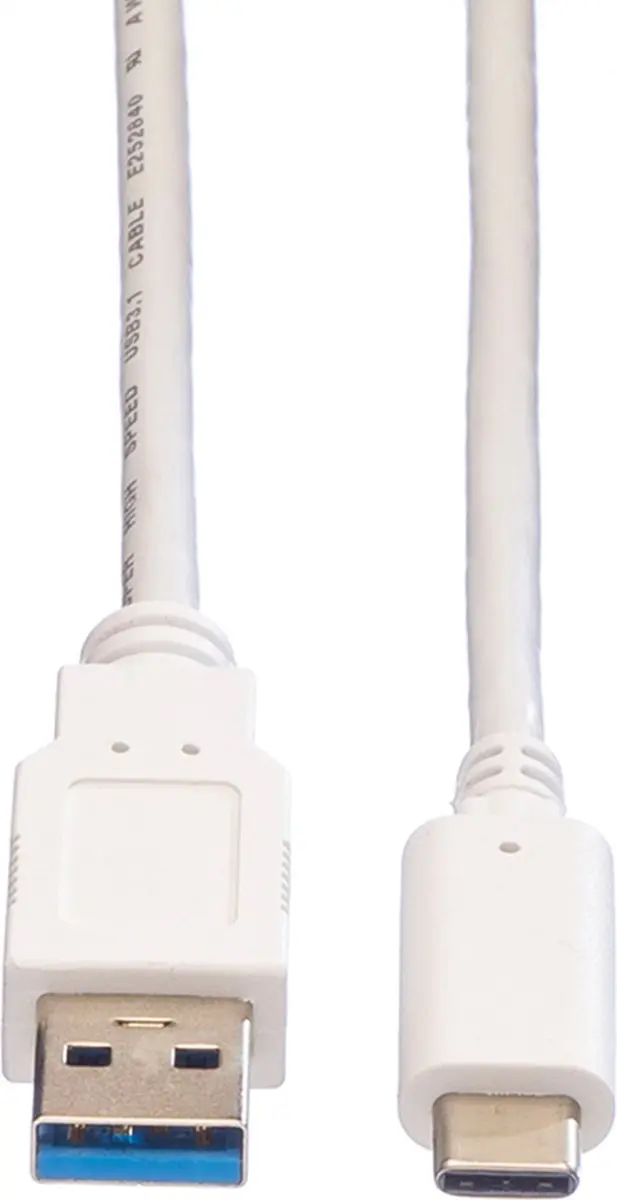 Value USB 3.2 Gen 1 Kabel A-C M/M 1m - Wit