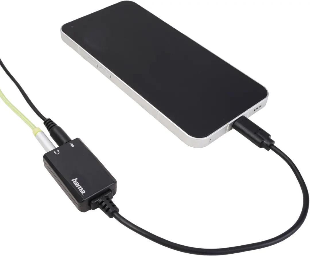 Hama USB-C Geluidskaart 00200320 - 2x 3,5mm Jack - Zwart