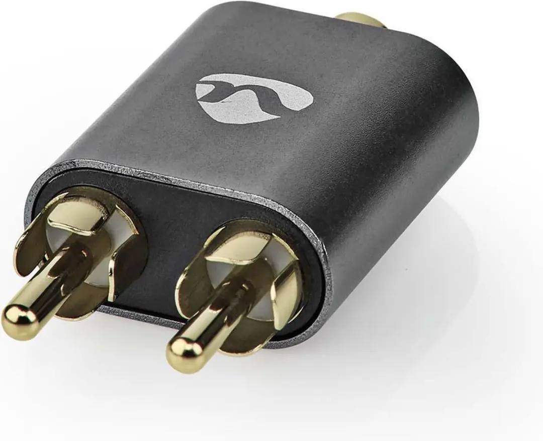 Nedis CATB22255AL Stereo-Audioadapter - 2x RCA Male - 3,5mm Female - Verguld
