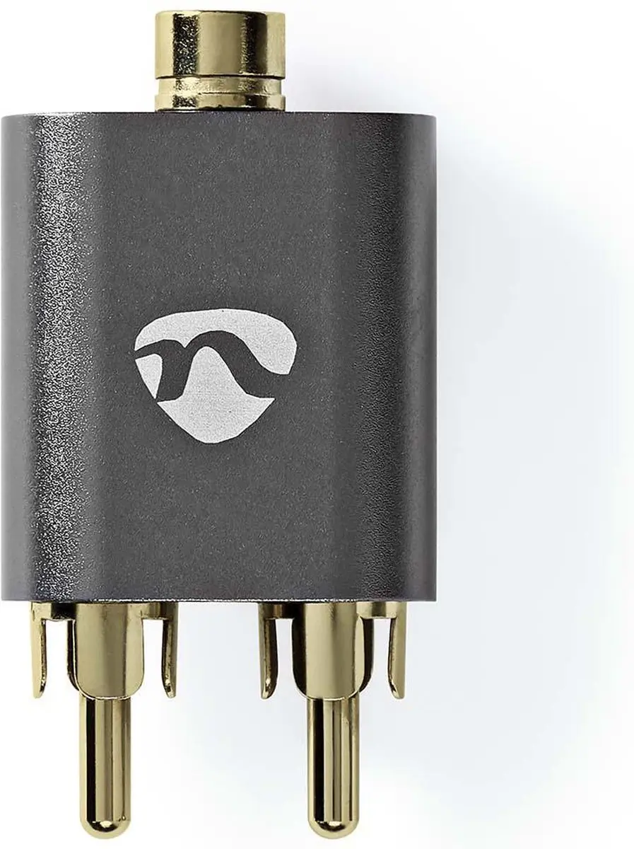 Nedis CATB22255AL Stereo-Audioadapter - 2x RCA Male - 3,5mm Female - Verguld