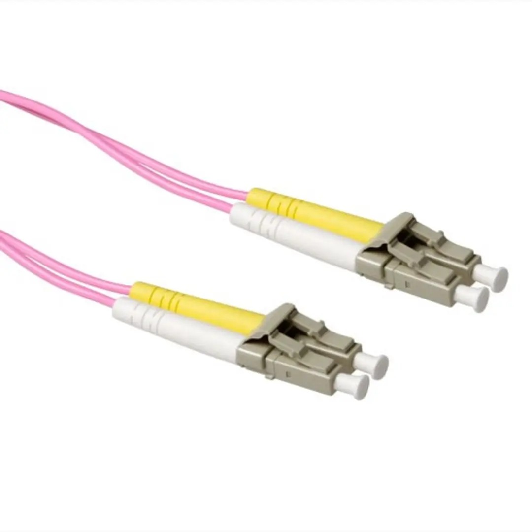 ACT 40m OM4 Glasvezel Patchkabel Duplex LC