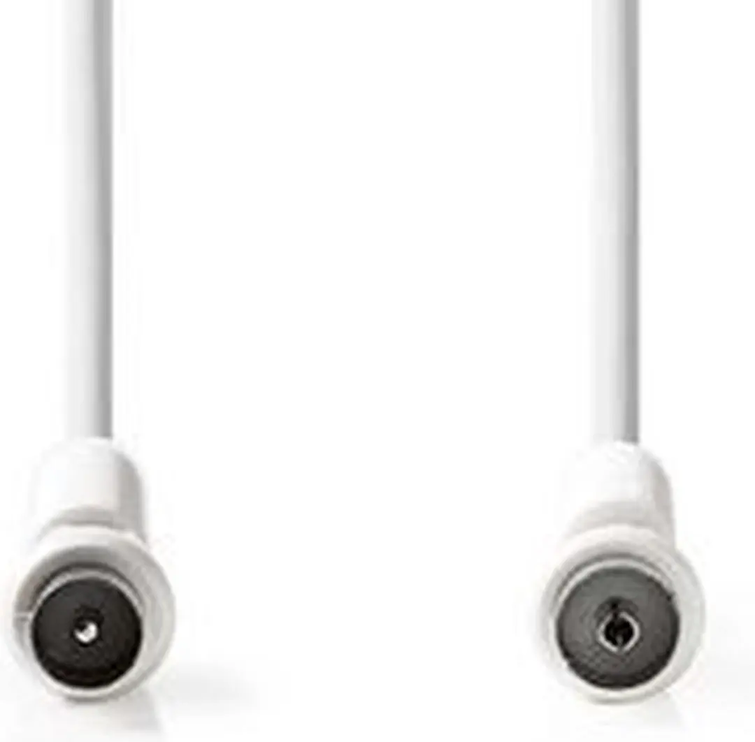 Nedis Coaxkabel IEC Male-Female 10m - 75 Ohm - Wit
