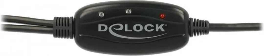 Delock USB-A naar 2x RS232 SUB-D Adapter 63466 - 1,5m - Zwart