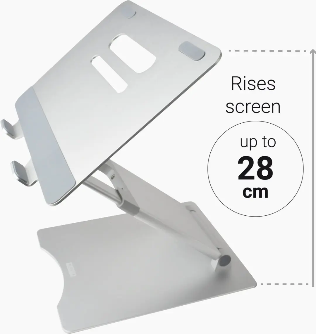 Desq Aluminium Laptopstandaard 1511 - 10-17 inch - 3-45 cm - 10 kg