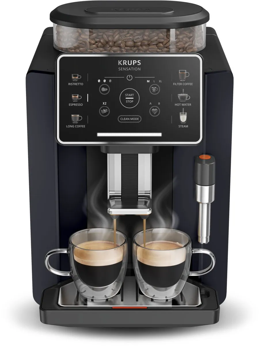 Krups Sensation EA910B Volautomatische Espressomachine - Nachtzwart