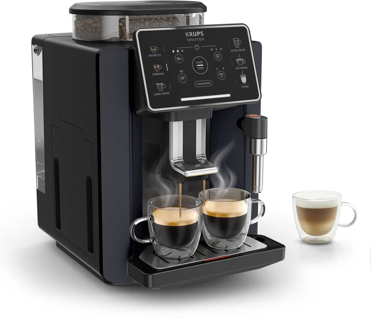 Krups Sensation EA910B Volautomatische Espressomachine - Nachtzwart
