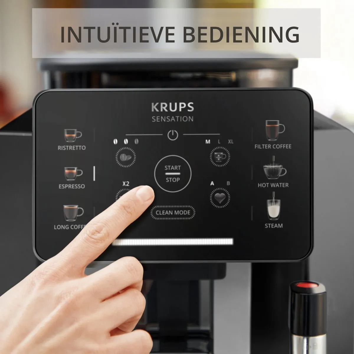 Krups Sensation EA910B Volautomatische Espressomachine - Nachtzwart