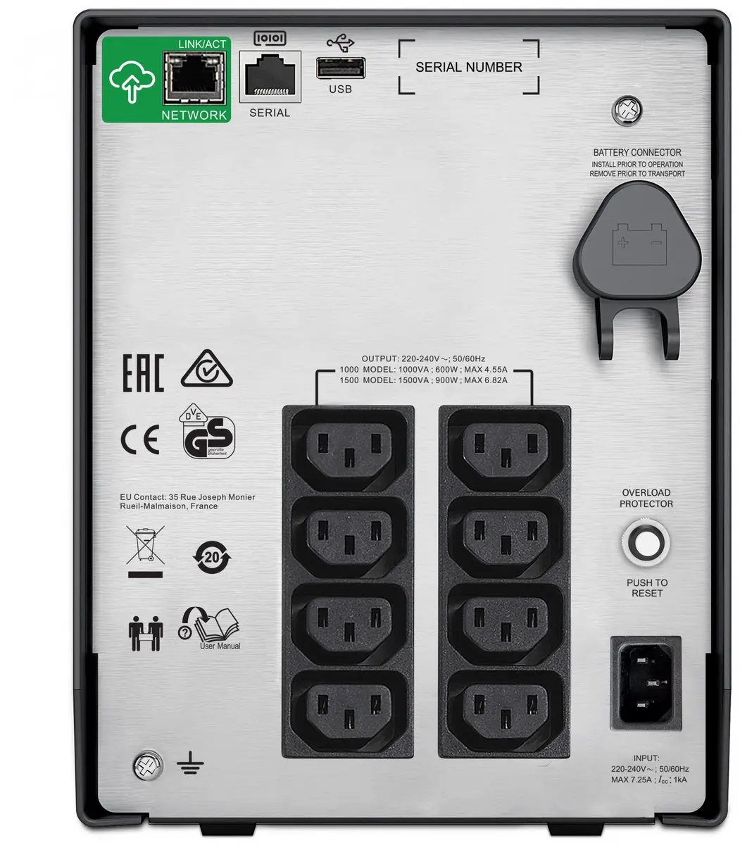 APC Smart-UPS SMC1000IC Noodstroomvoeding 1000VA