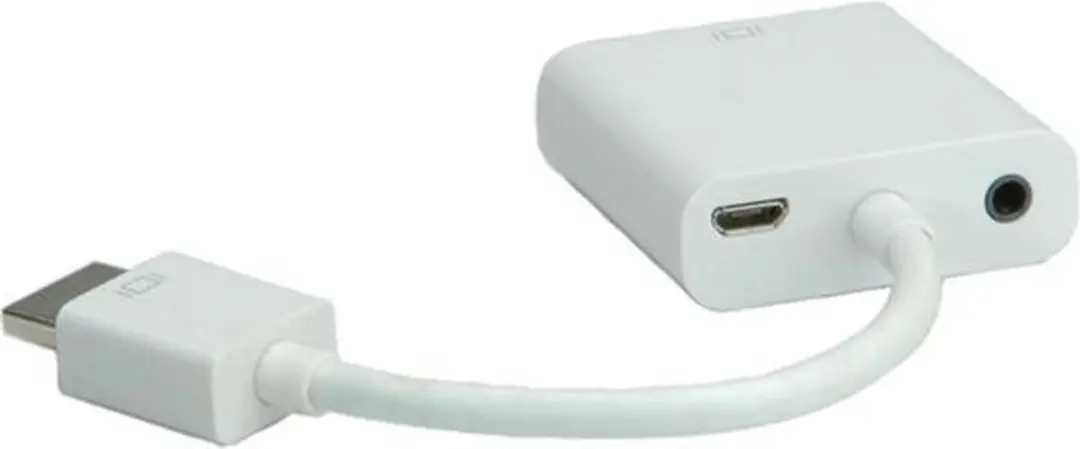 Roline HDMI-VGA-adapterkabel 12.03.3114 - Wit