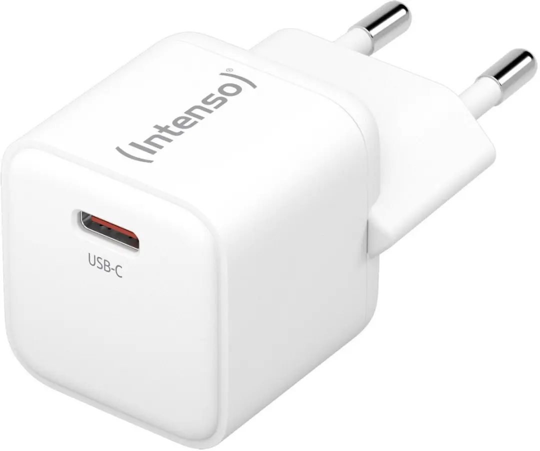 Intenso W30C 30W GaN USB-C Adapter + C315L Lightning Kabel - Wit
