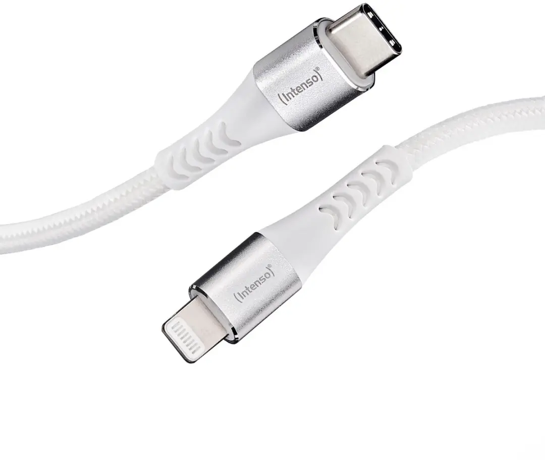 Intenso W30C 30W GaN USB-C Adapter + C315L Lightning Kabel - Wit