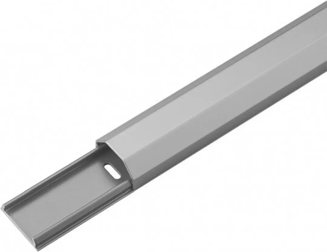Goobay 90666 Kabelgoot halfrond aluminium - Zilver