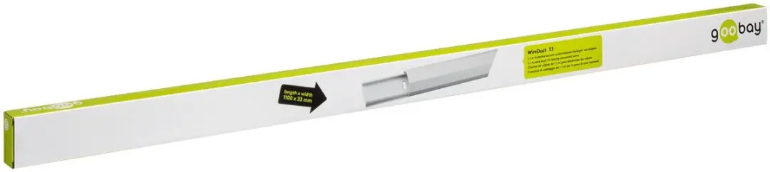 Goobay 90666 Kabelgoot halfrond aluminium - Zilver
