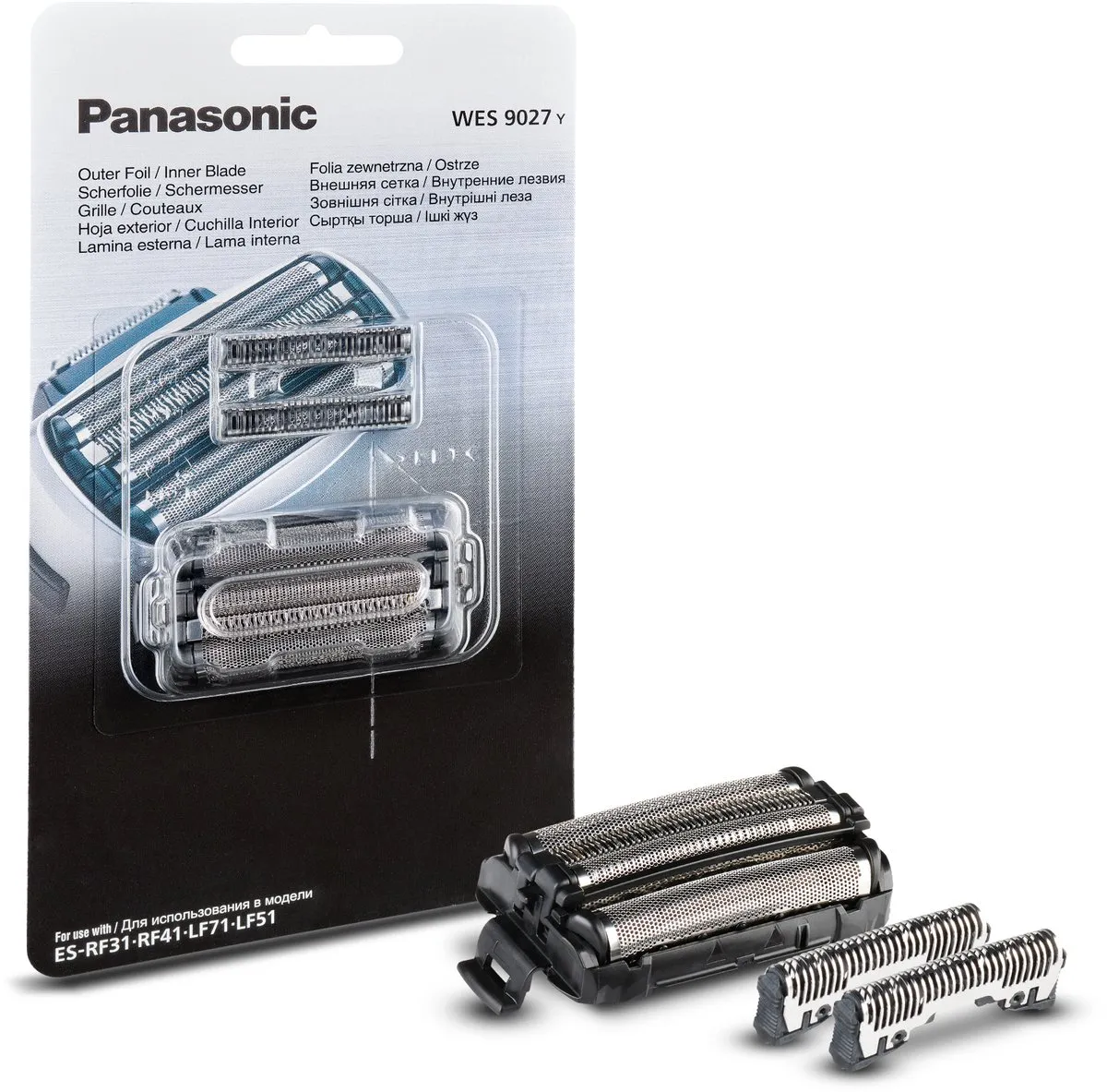 Panasonic WES9027 Outer Foil & Inner Blade - ES-RF31 - Zwart