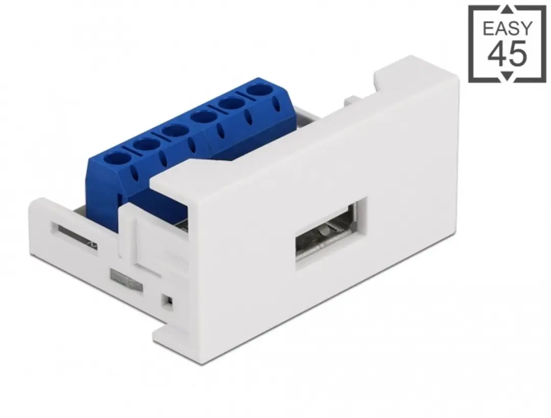 Delock Easy 45 USB 2.0 Type-A naar Terminalblok