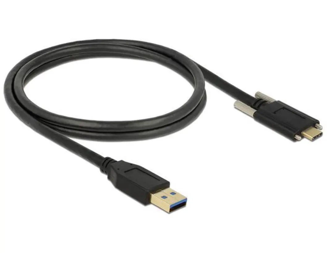 Delock USB-A naar USB-C Kabel 3.1 Gen 2 - 1m - Zwart