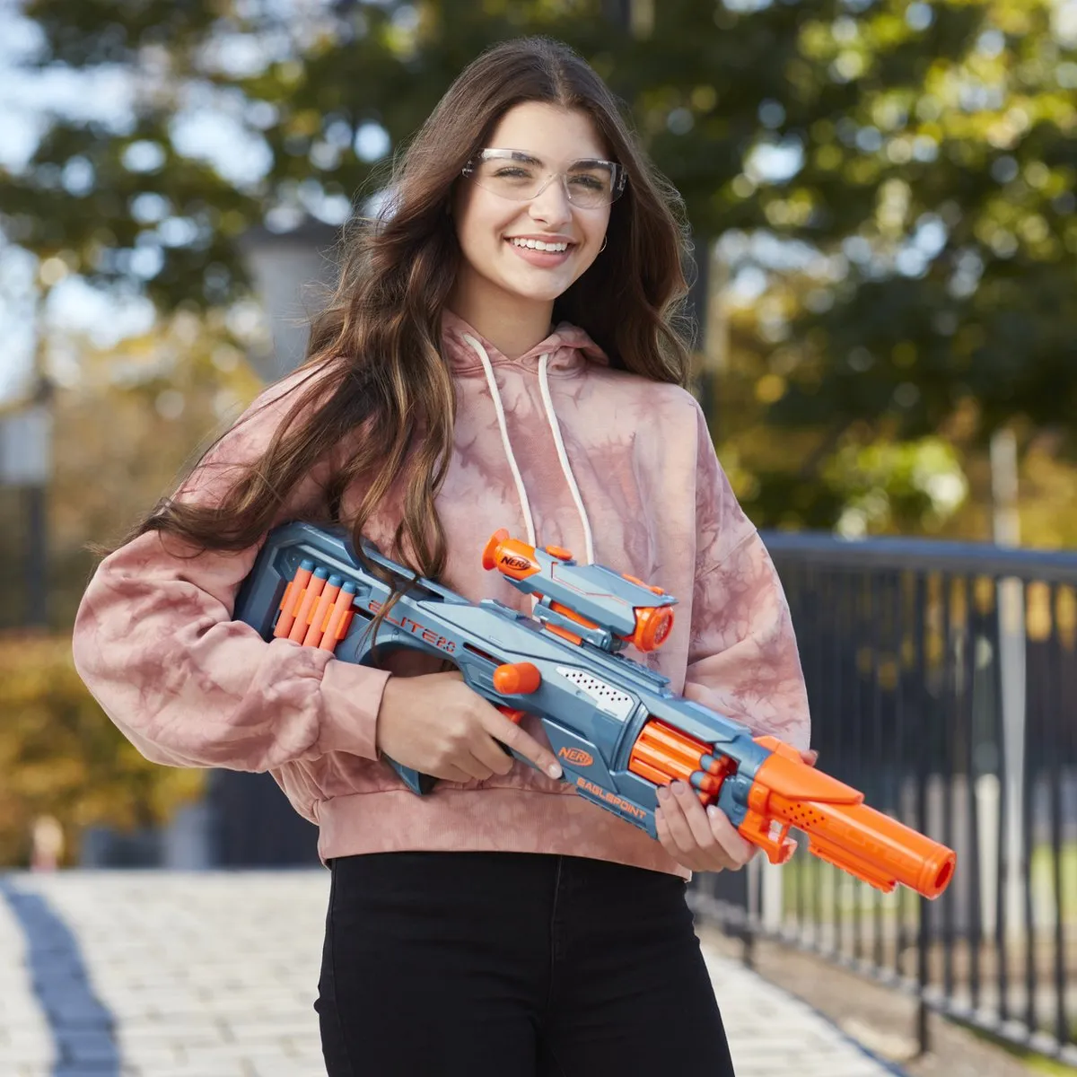 Nerf Elite 2.0 Eaglepoint RD 8 Blaster - Blauw - afbeelding 6 van 6