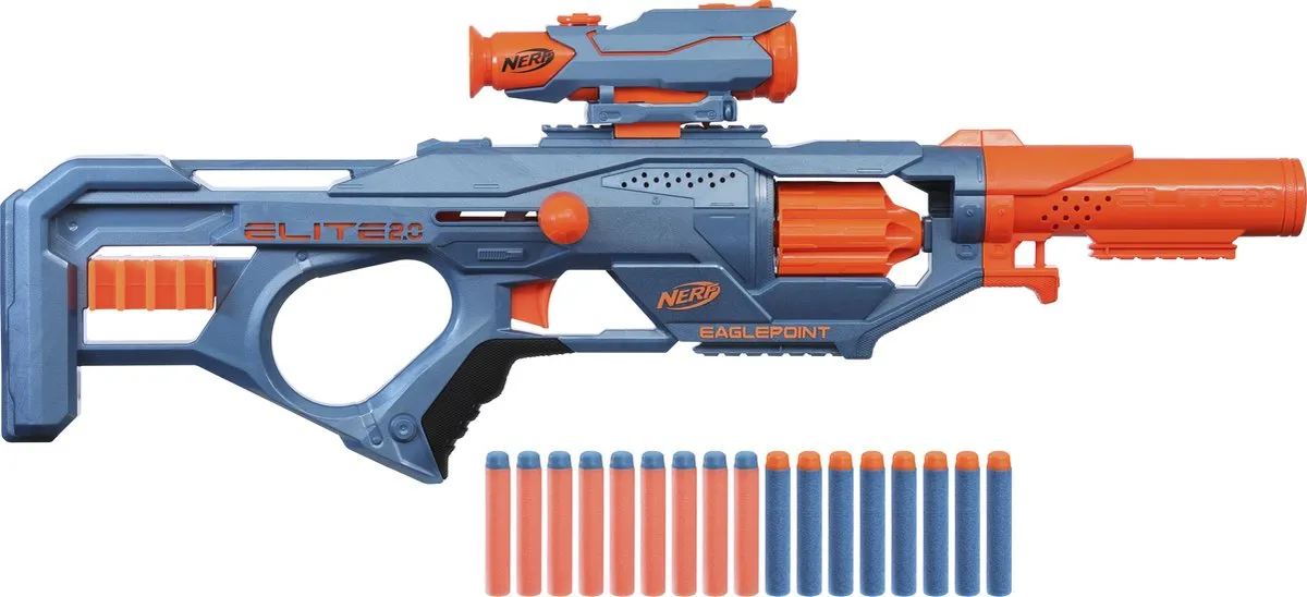 Nerf Elite 2.0 Eaglepoint RD 8 Blaster - Blauw
