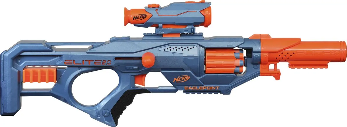 Nerf Elite 2.0 Eaglepoint RD 8 Blaster - Blauw