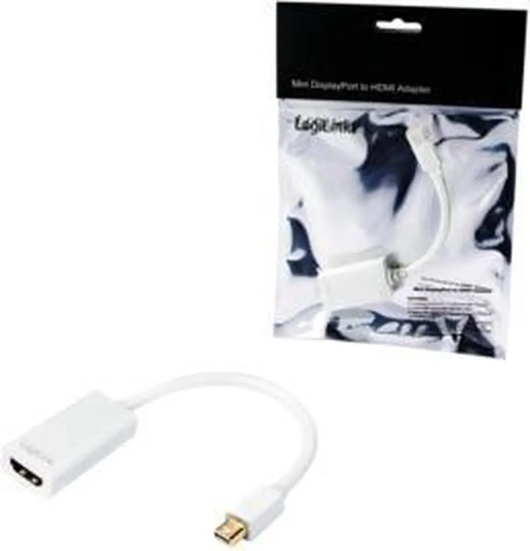 Logilink DisplayPort mini naar HDMI Adapter CV0036A - Wit