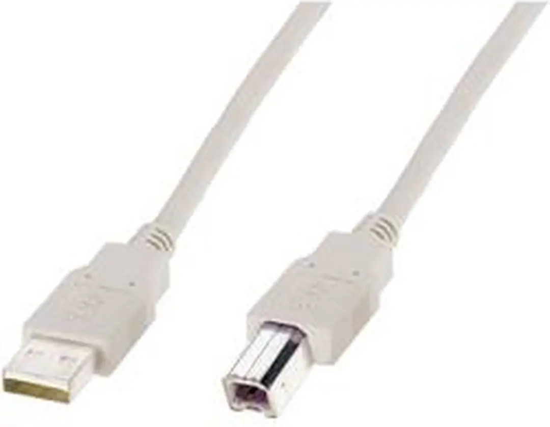 Digitus USB 2.0 USB-A naar USB-B Kabel 1.80m - Beige