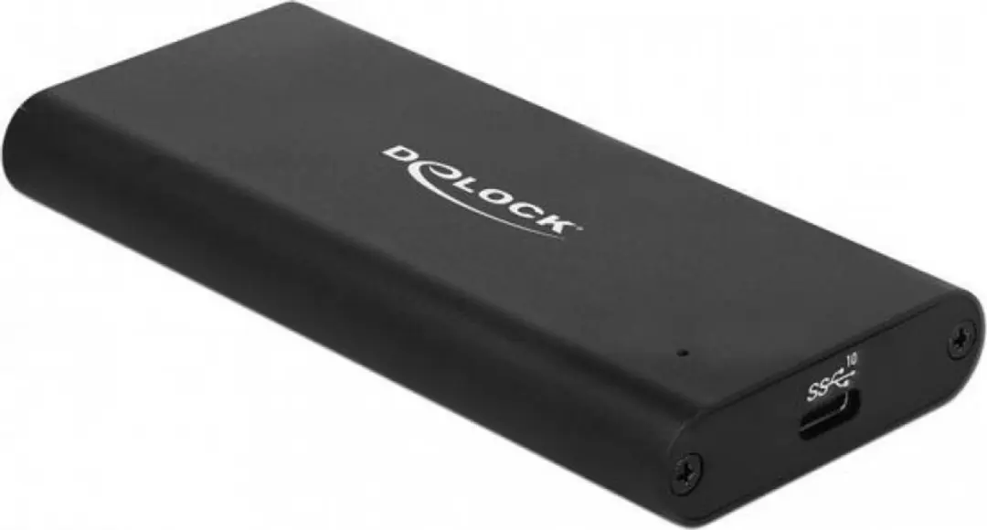 Delock M.2 NVMe USB-C Behuizing 10Gbps - Zwart
