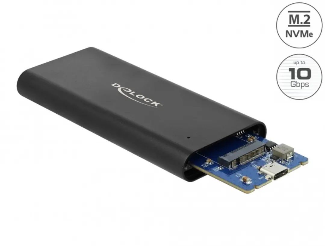 Delock M.2 NVMe USB-C Behuizing 10Gbps