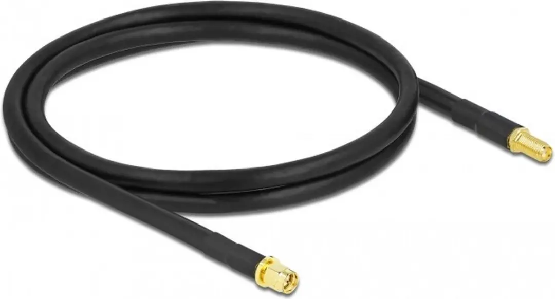 Delock SMA Antennekabel 0.9m - Zwart