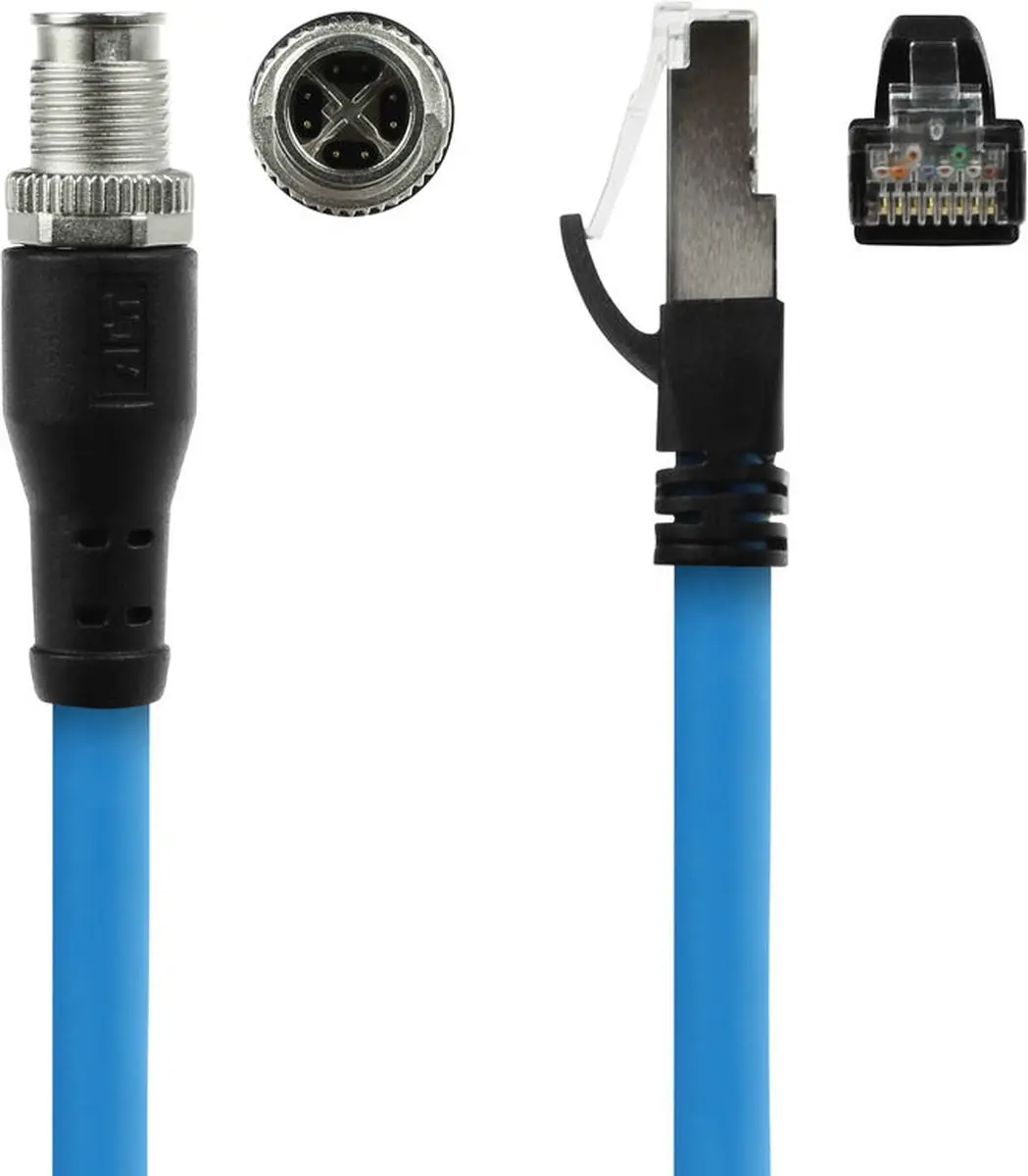 ACT Industrial Sensor Kabel M12X 8-polig - Blauw