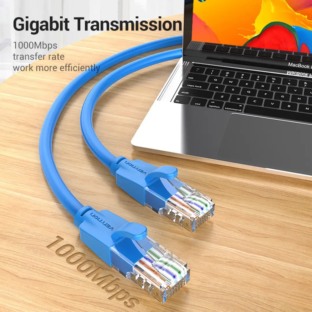 Vention IBELD Cat6 Netwerkkabel 0,5m - Blauw