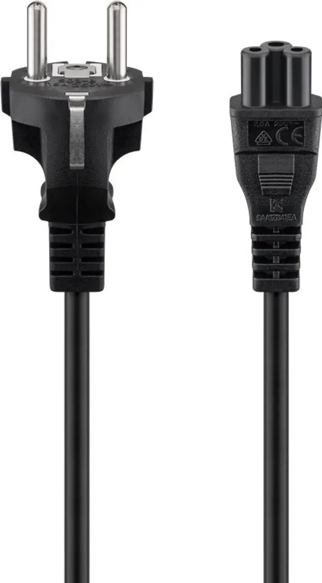 Goobay Mains Kabel met Veiligheidsstekker 2m