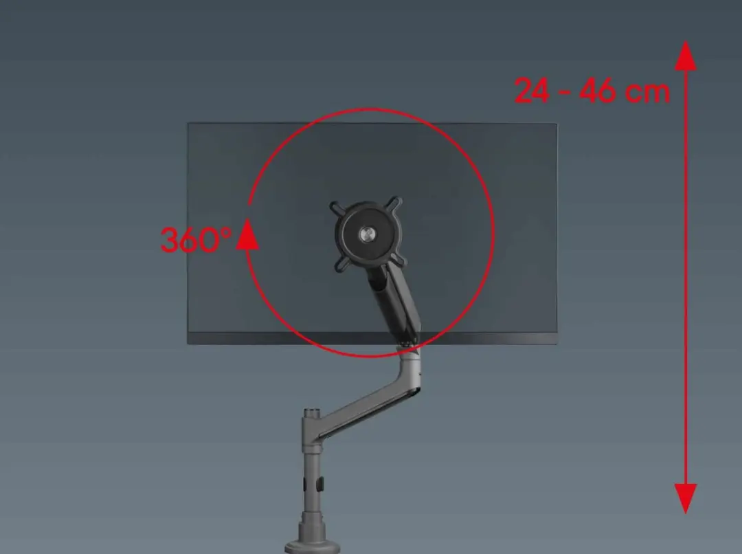 One For All DM5110 Monitorarm - VESA 300x200 - 20kg - Zwart
