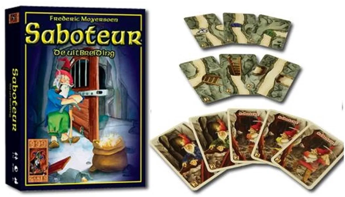 999 Games Saboteur Uitbreiding Kaartspel - 12 Spelers