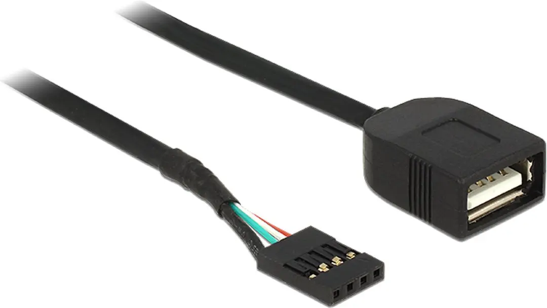Delock Pin Header Adapter USB2.0 naar USB-A 0,20m