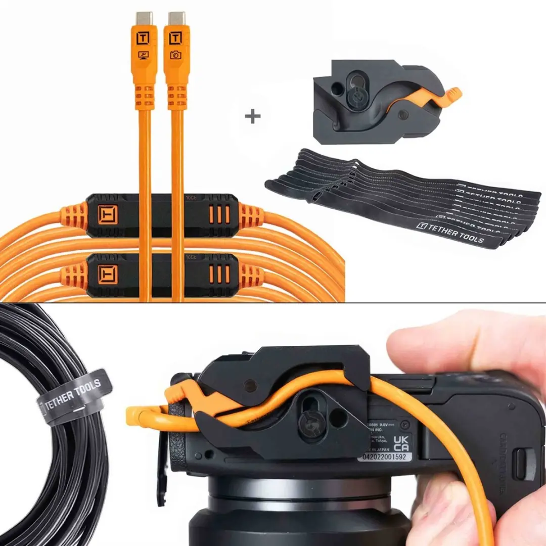 Tether Tools Leverlock USB-C Kit 9.2m - Oranje