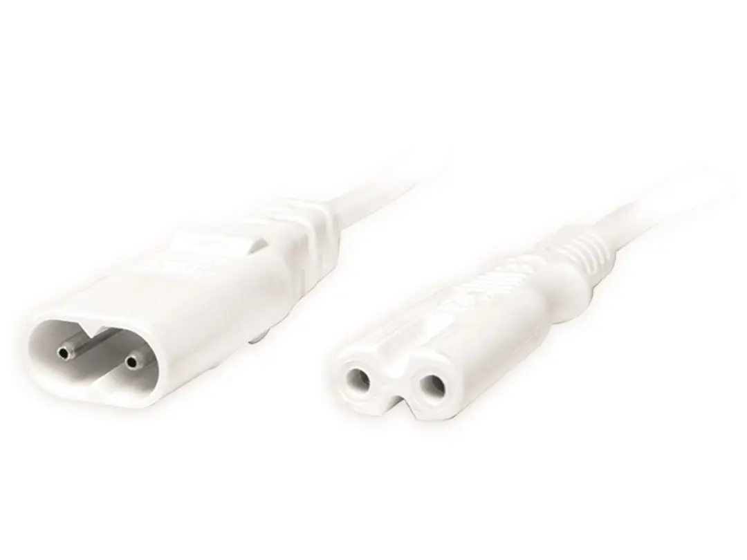 Logilink CP132 IEC C8-C7 Elektriciteitssnoer 2m - Wit
