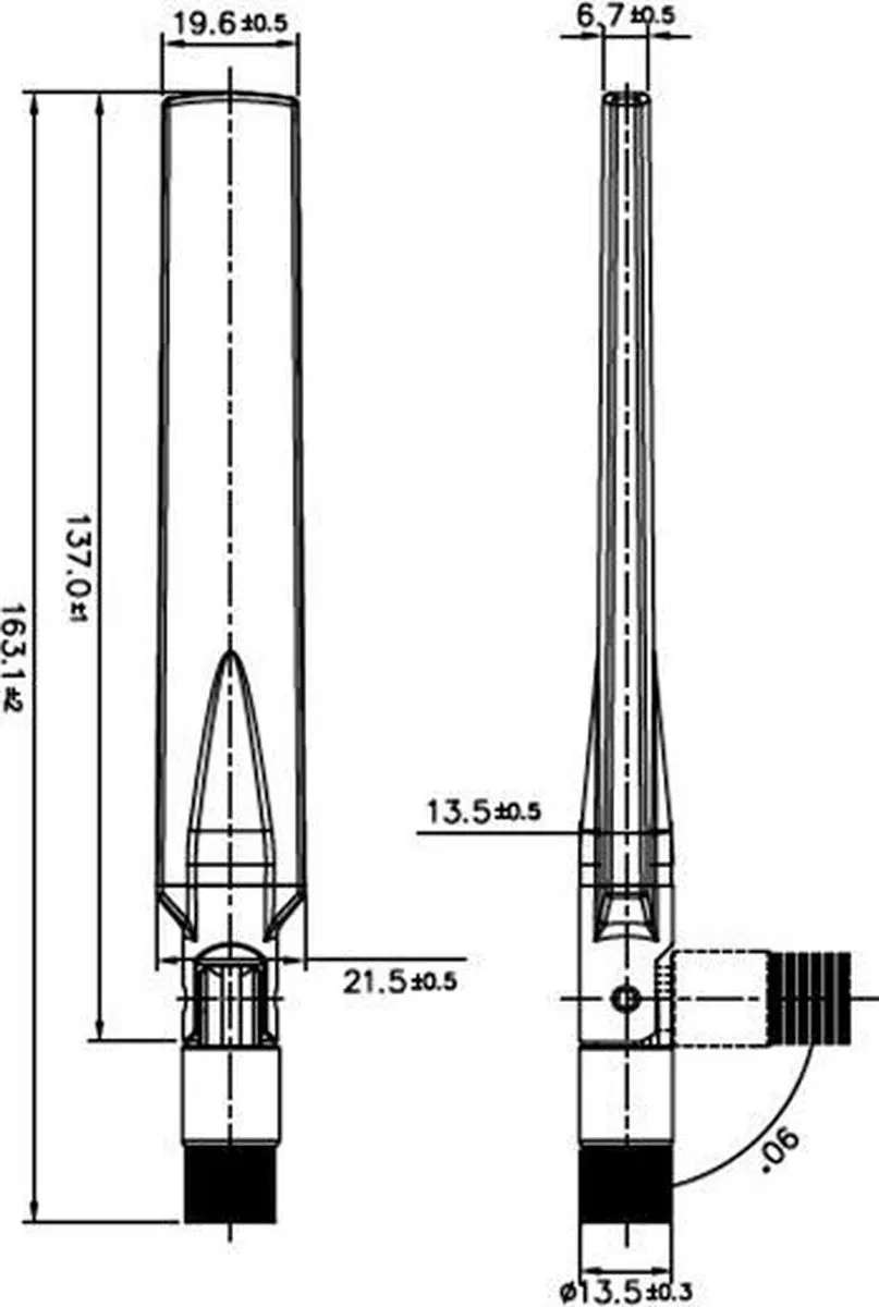 Delock GSM/UMTS Antenne SMA - Omnidirectioneel 1-3,5 dBi - Zwart