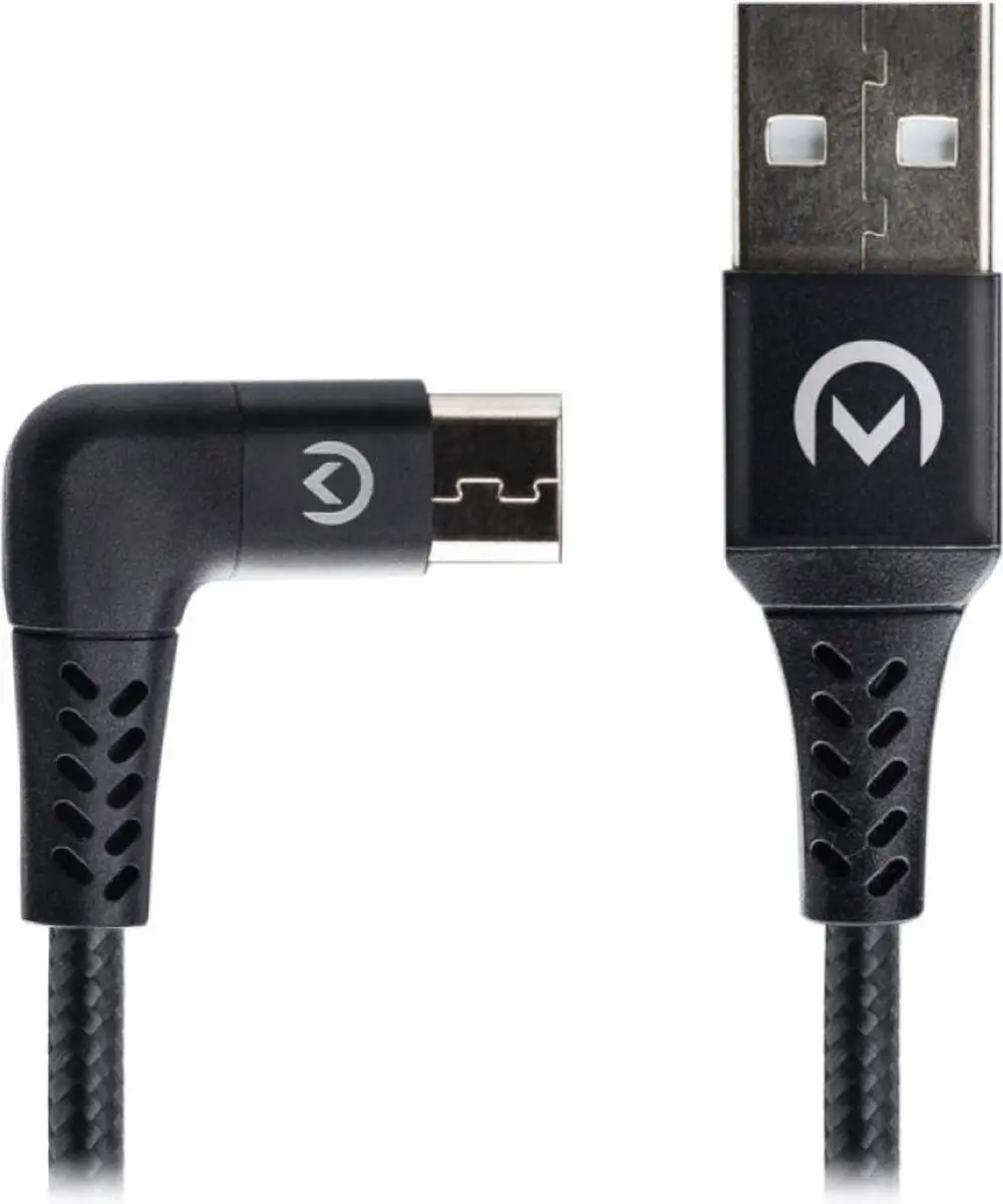 Mobilize Nylon Micro USB Kabel 1.5m 12W - Zwart