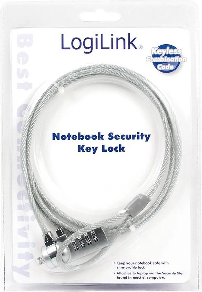 Logilink NBS002 PC/Notebook Combinatieslot - Zilver