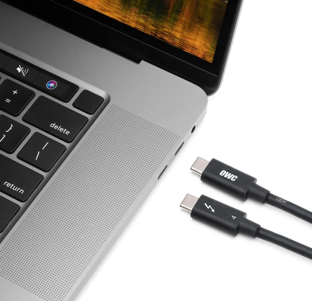 OWC 0.7m Universele Thunderbolt 3/4 & USB-C Kabel - Zwart