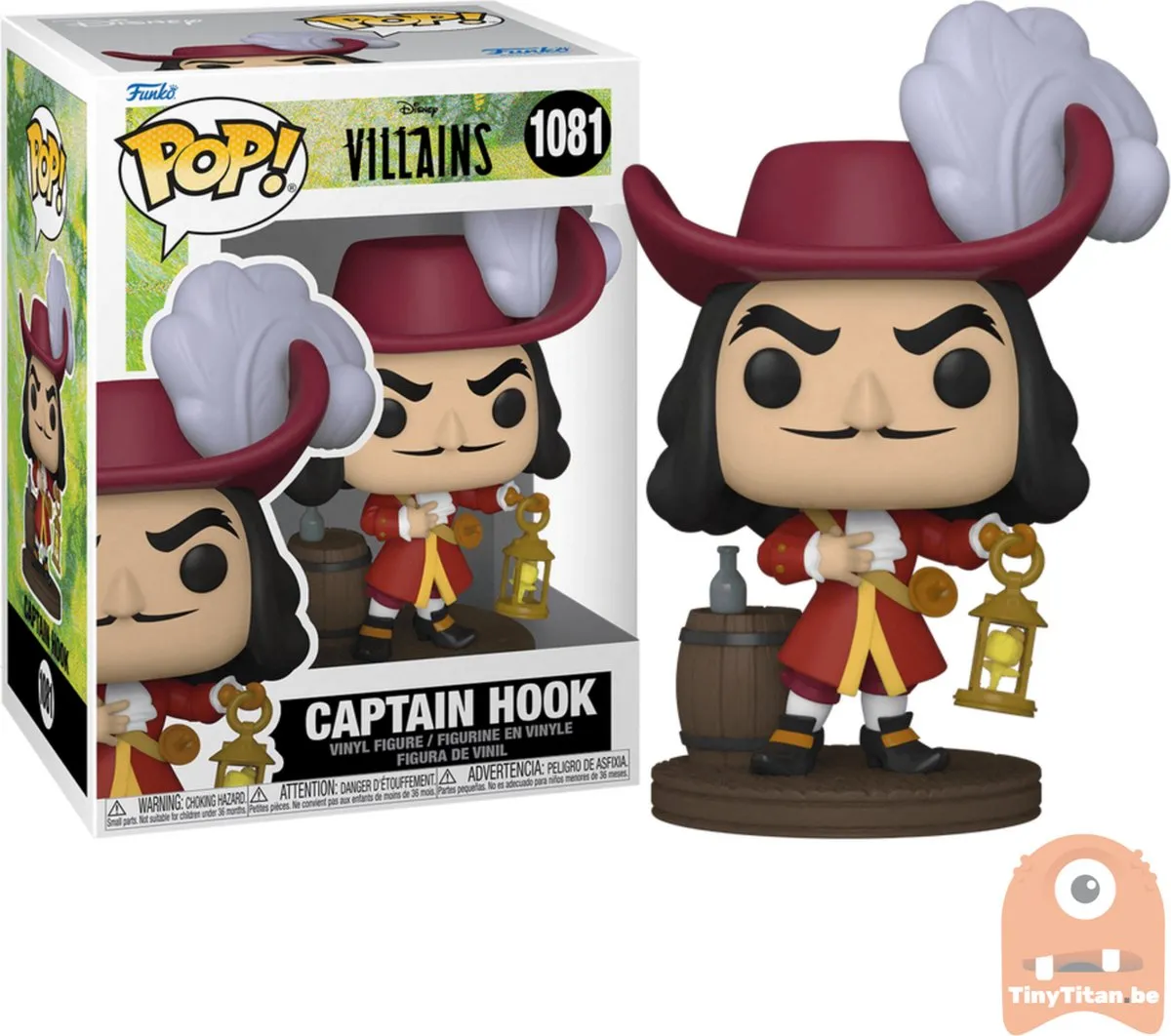 Funko Disney Villains POP! Captain Hook Verzamelfiguur - 9cm - Multicolor - afbeelding 6 van 6