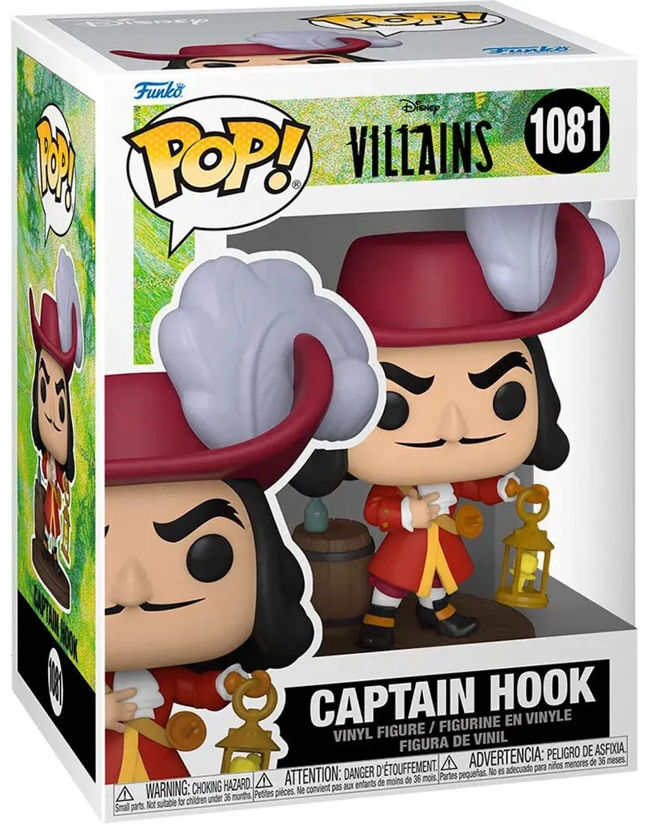 Funko Disney Villains POP! Captain Hook Verzamelfiguur - 9cm - Multicolor